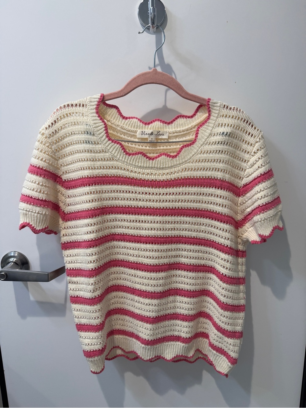 Vine & Love Baker Short Sleeve Sweater
